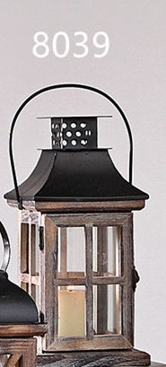 Rustic retro wooden wind lantern