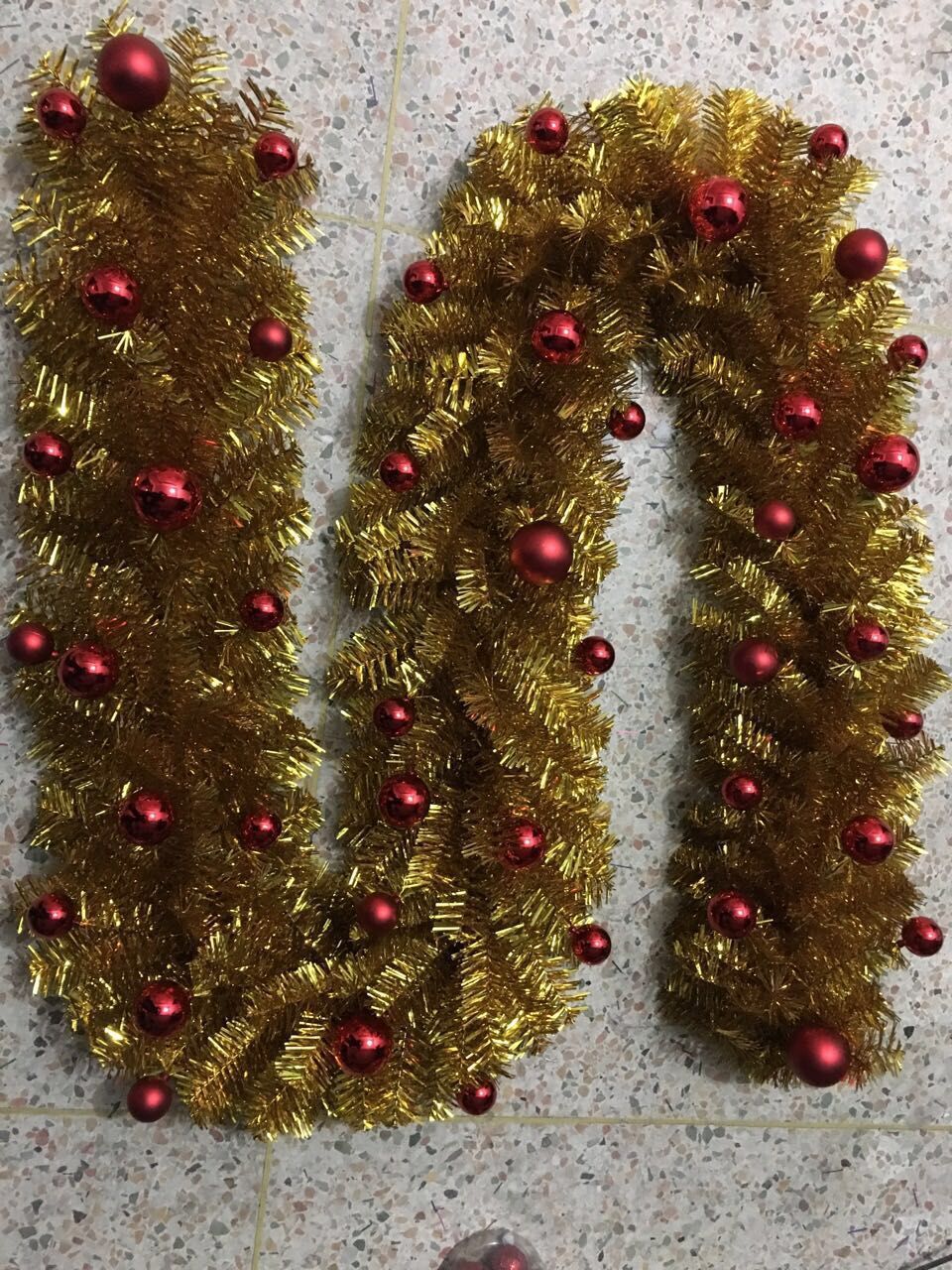 Christmas Pendant Decoration Rattan Scene