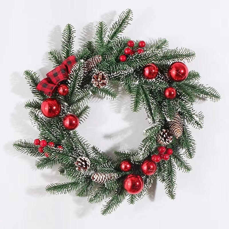 Christmas Garland Rattan Horn Door Hanging Mall And Shop Show Window Scene Layout