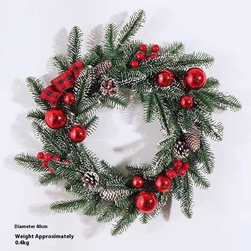 Christmas Garland Rattan Horn Door Hanging Mall And Shop Show Window Scene Layout