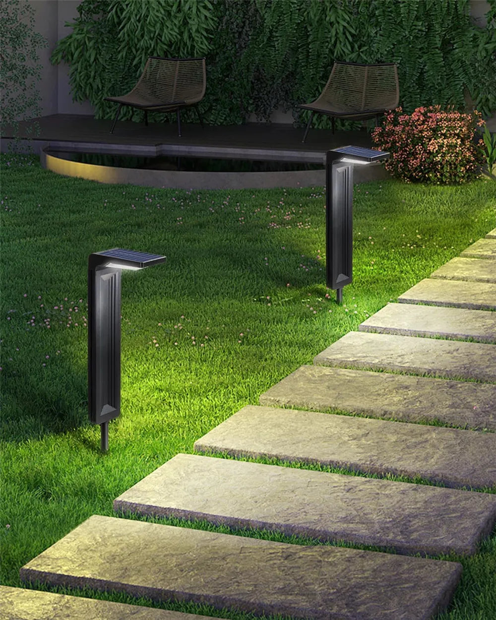 Outdoor Solar Lights - Elegant Garden Style
