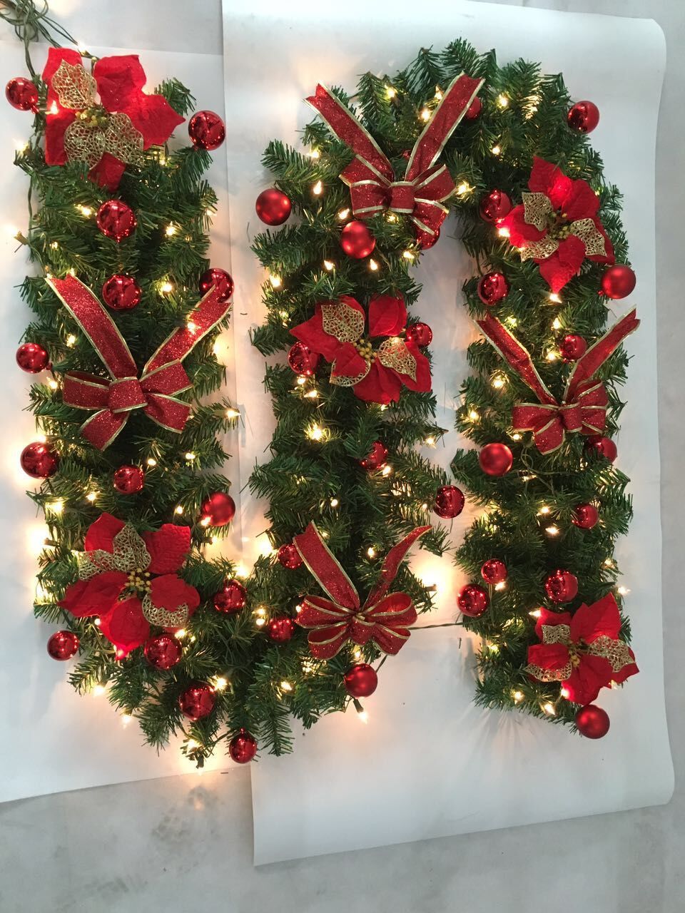Christmas Pendant Decoration Rattan Scene