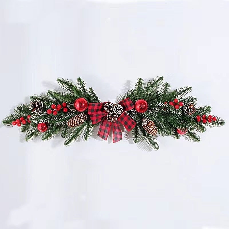 Christmas Garland Rattan Horn Door Hanging Mall And Shop Show Window Scene Layout