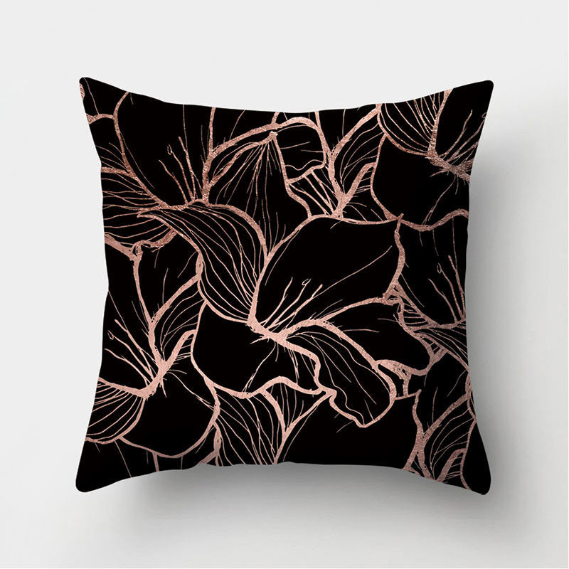 Leather Velvet Pillowcase Sofa Cushion Cover