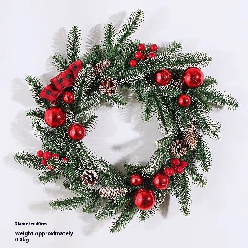 Christmas Garland Rattan Horn Door Hanging Mall And Shop Show Window Scene Layout