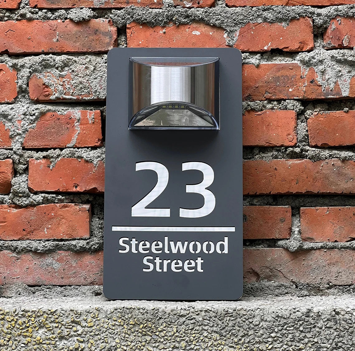 Plaques d'adresse solaires
