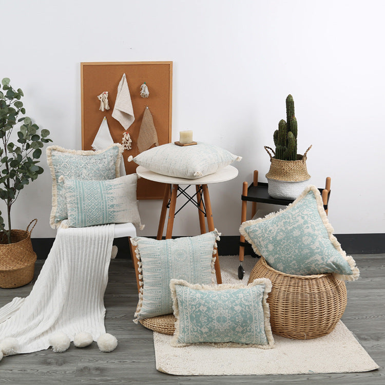 Housse de coussin tuftée texturée – Ambiance Stignature