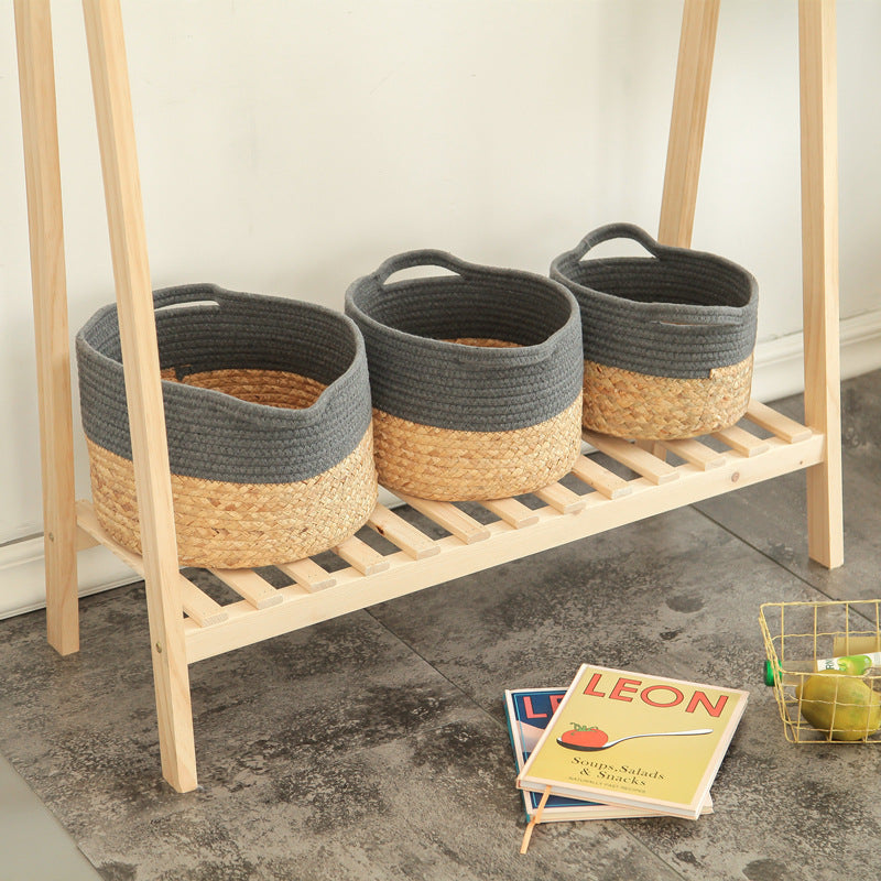 Panier de rangement nordique en coton tressé | Style naturel épuré