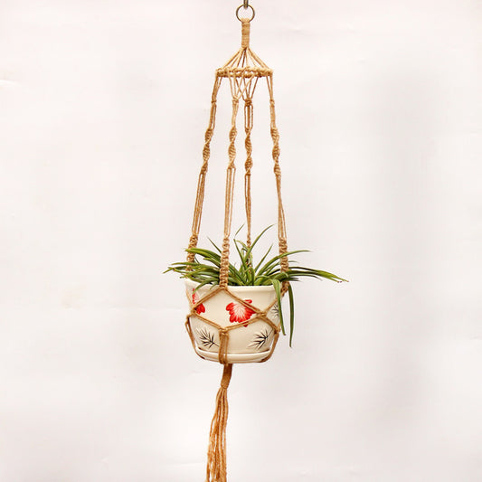 Macrame Plante Suspendue  style Farmhouse