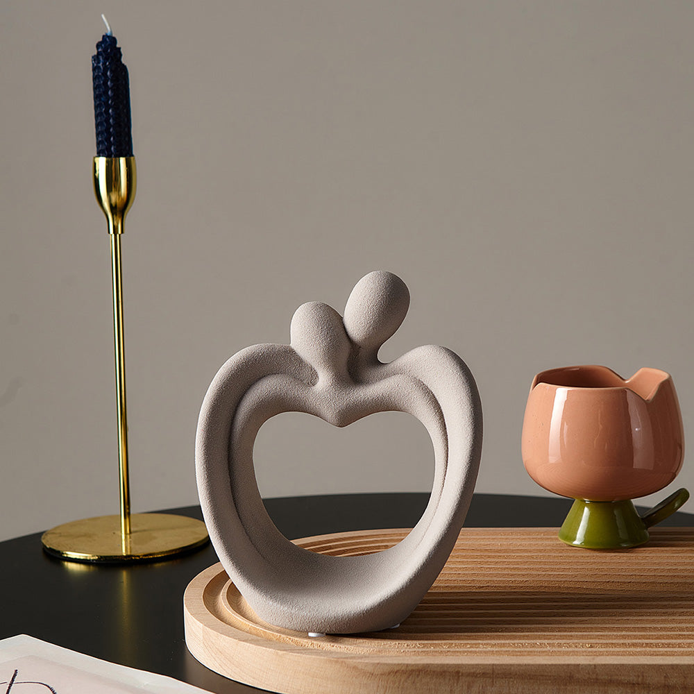 Objet décoratif en forme de cœur pour couple