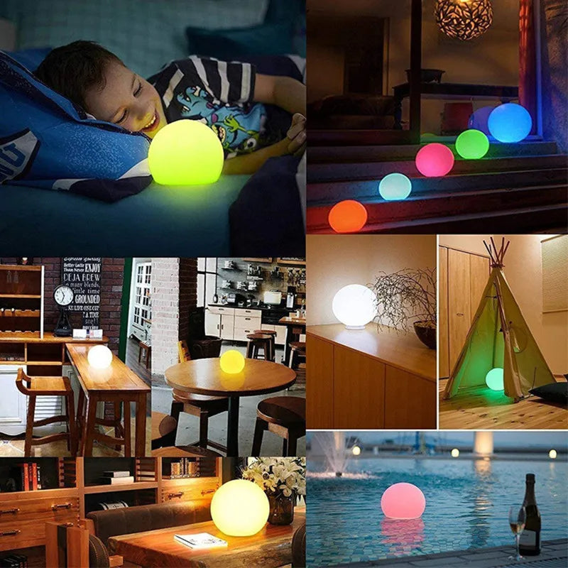Boule lumineuse solaire flottante pour piscine – 16 couleurs