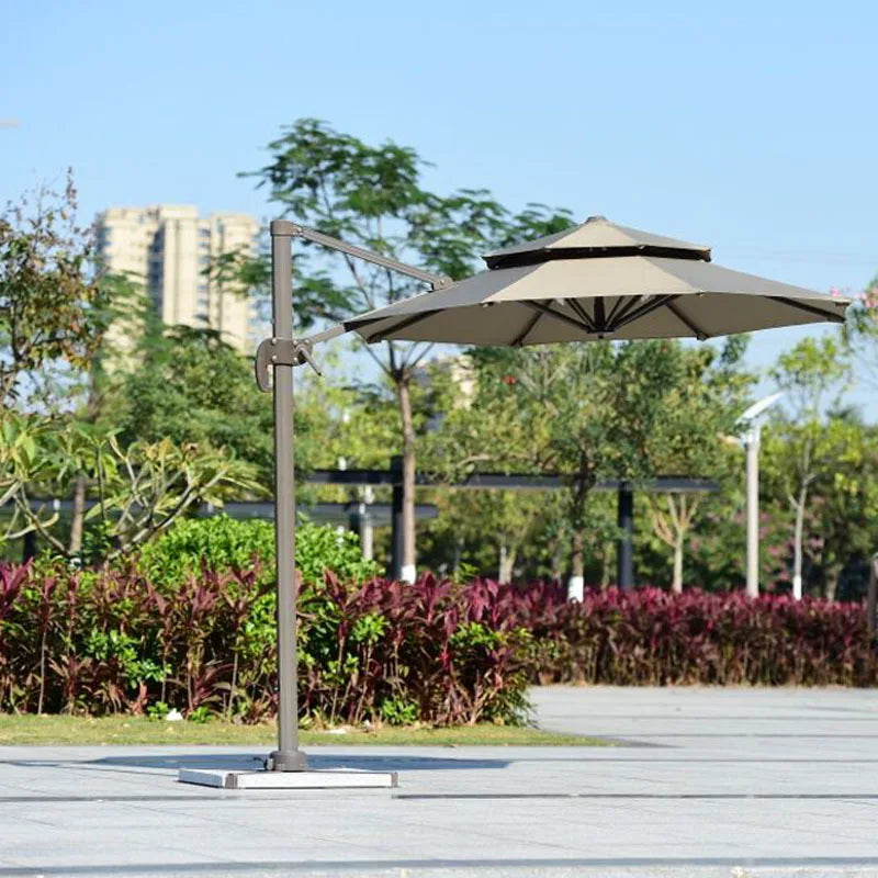 Outdoor Parasol 3m Roman Umbrella Beach Pool Sun Umbrella Courtyard Balcony Guard Pavilion Umbrella Garden Terrace Large Umbrell