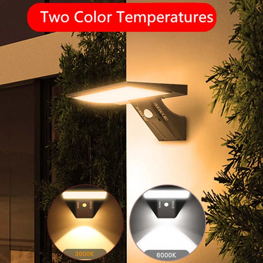 Applique solaire extérieure à détecteur – 3 températures et 4 modes