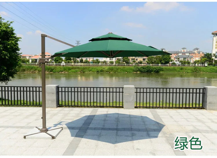 Outdoor Parasol 3m Roman Umbrella Beach Pool Sun Umbrella Courtyard Balcony Guard Pavilion Umbrella Garden Terrace Large Umbrell