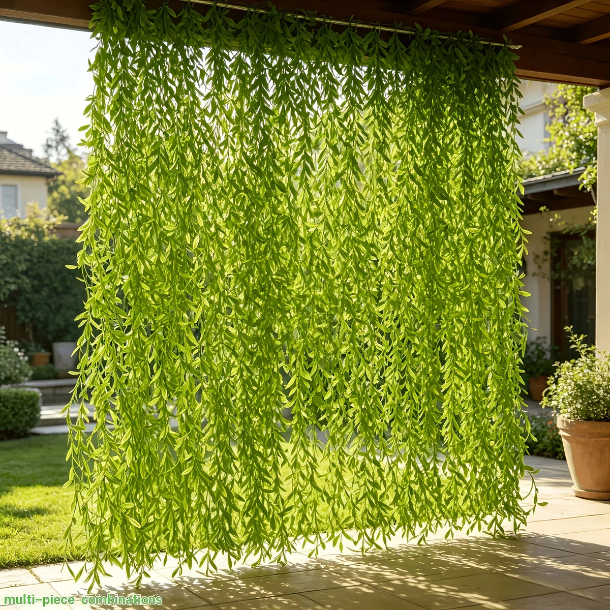 Guirlande suspendue de feuillage de saule artificiel
