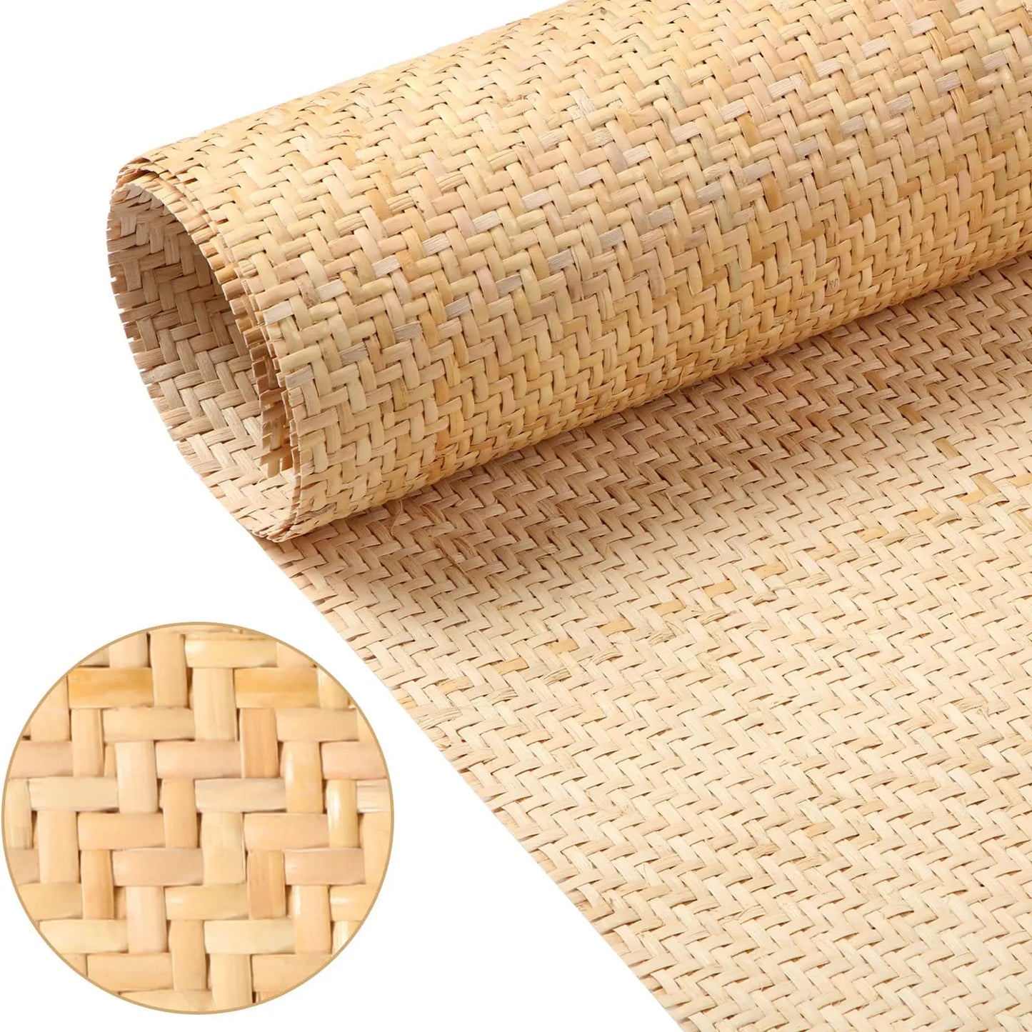 Cannage en rotin naturel – rouleau pour meubles et projets déco