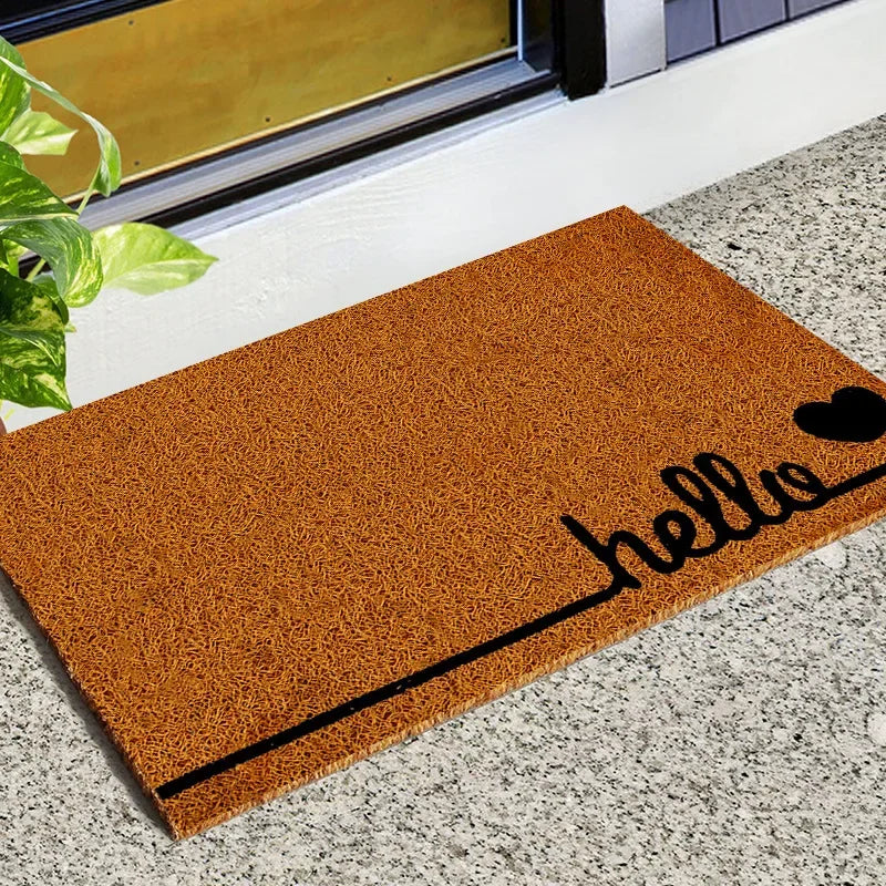 Natural anti-slip outdoor doormat, Elegant entrance