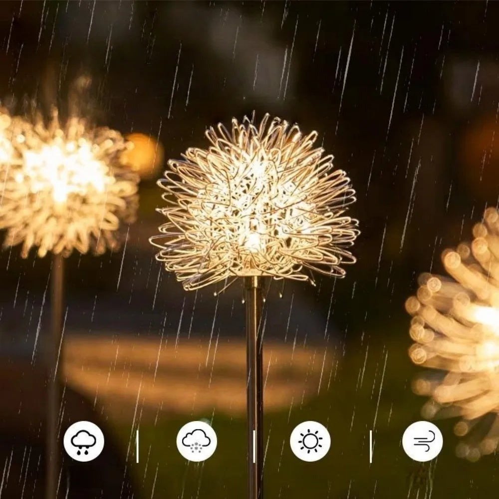 Lampes solaires pissenlit décoratives – blanc chaud ou multicolore
