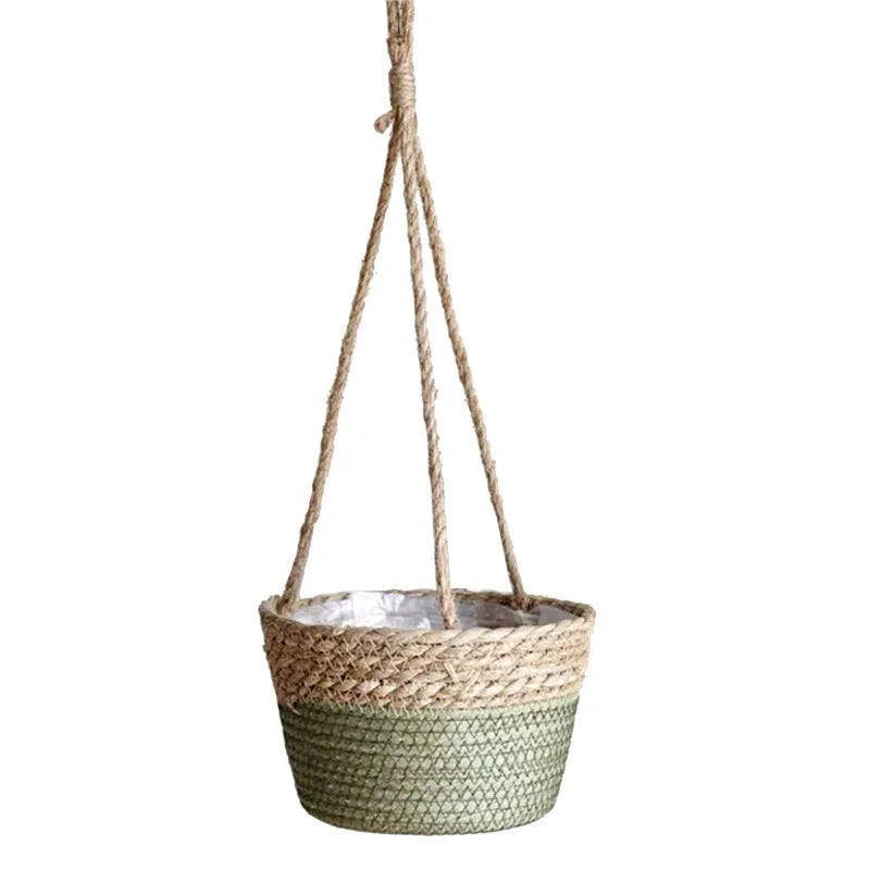 Panier suspendu en fibres végétales pour plante – 50 cm