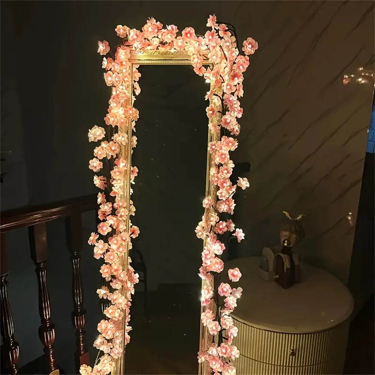 Branches lumineuses fleurs de cerisier – 96 DEL et 8 modes