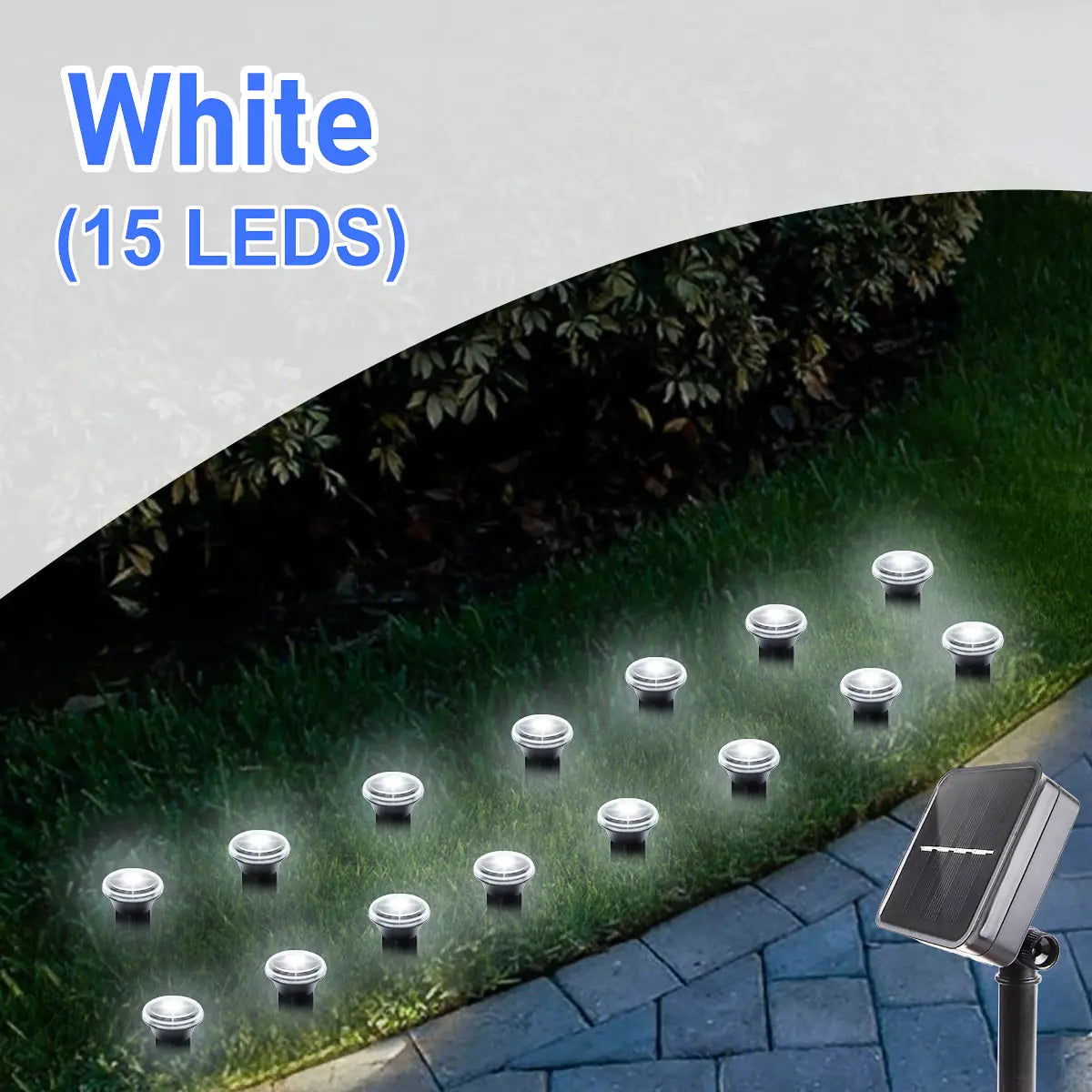 Balises solaires pour allée et jardin – 15 ou 30 DEL, 8 modes