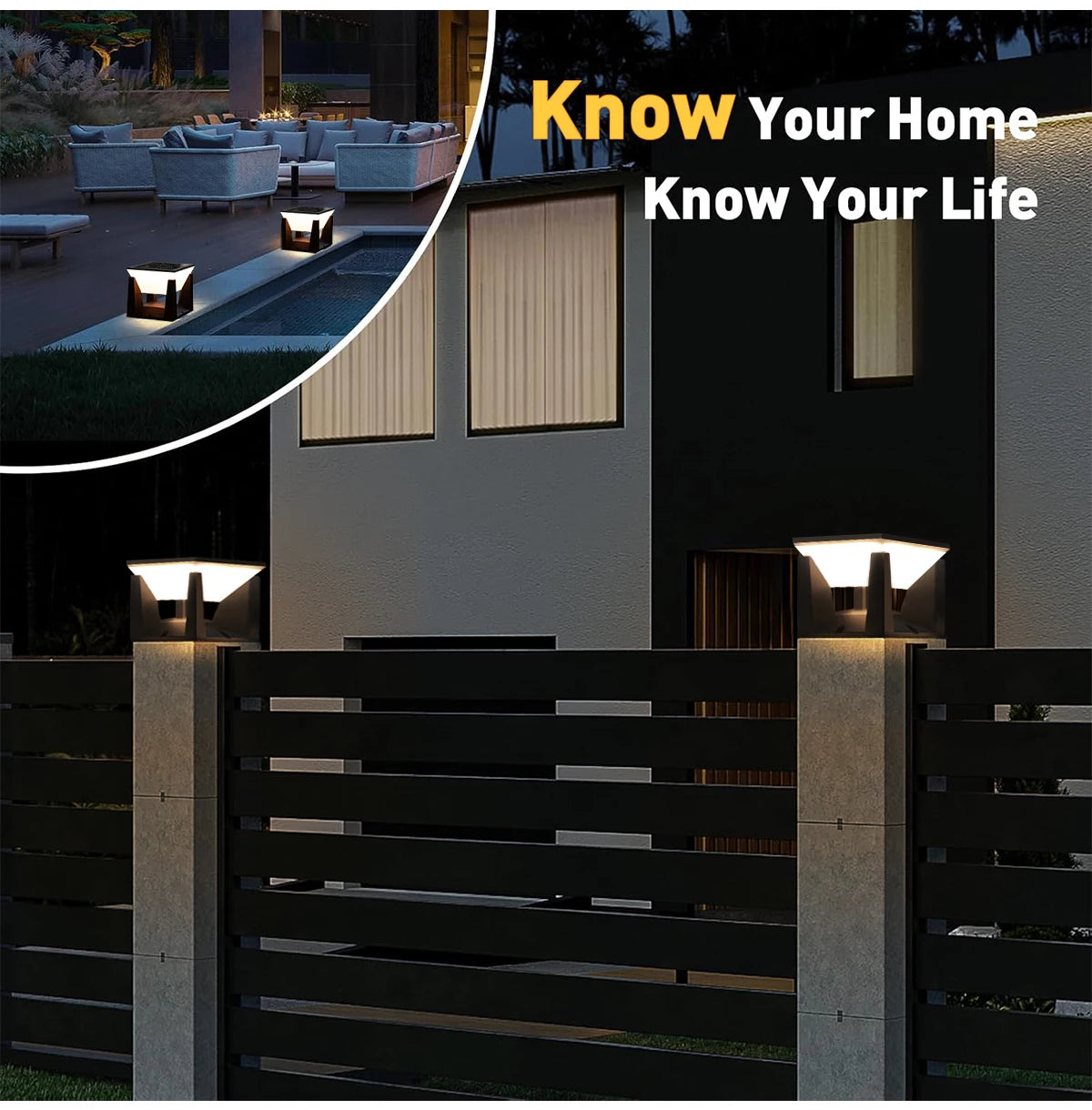 Decorative Solar Lamp – elegant patio ambiance