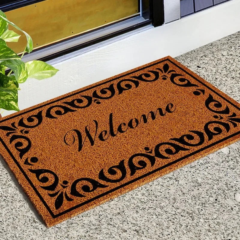 Natural anti-slip outdoor doormat, Elegant entrance