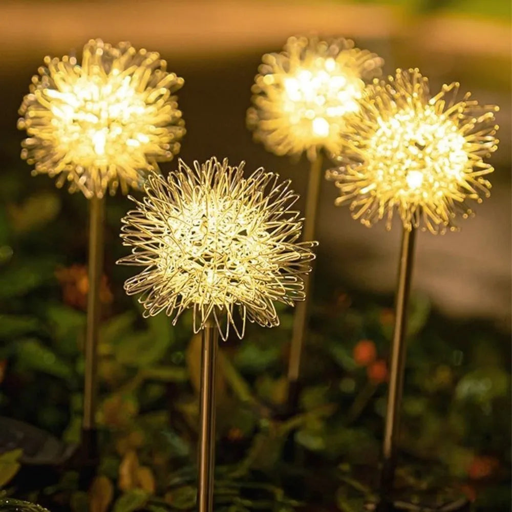 Lampes solaires pissenlit décoratives – blanc chaud ou multicolore