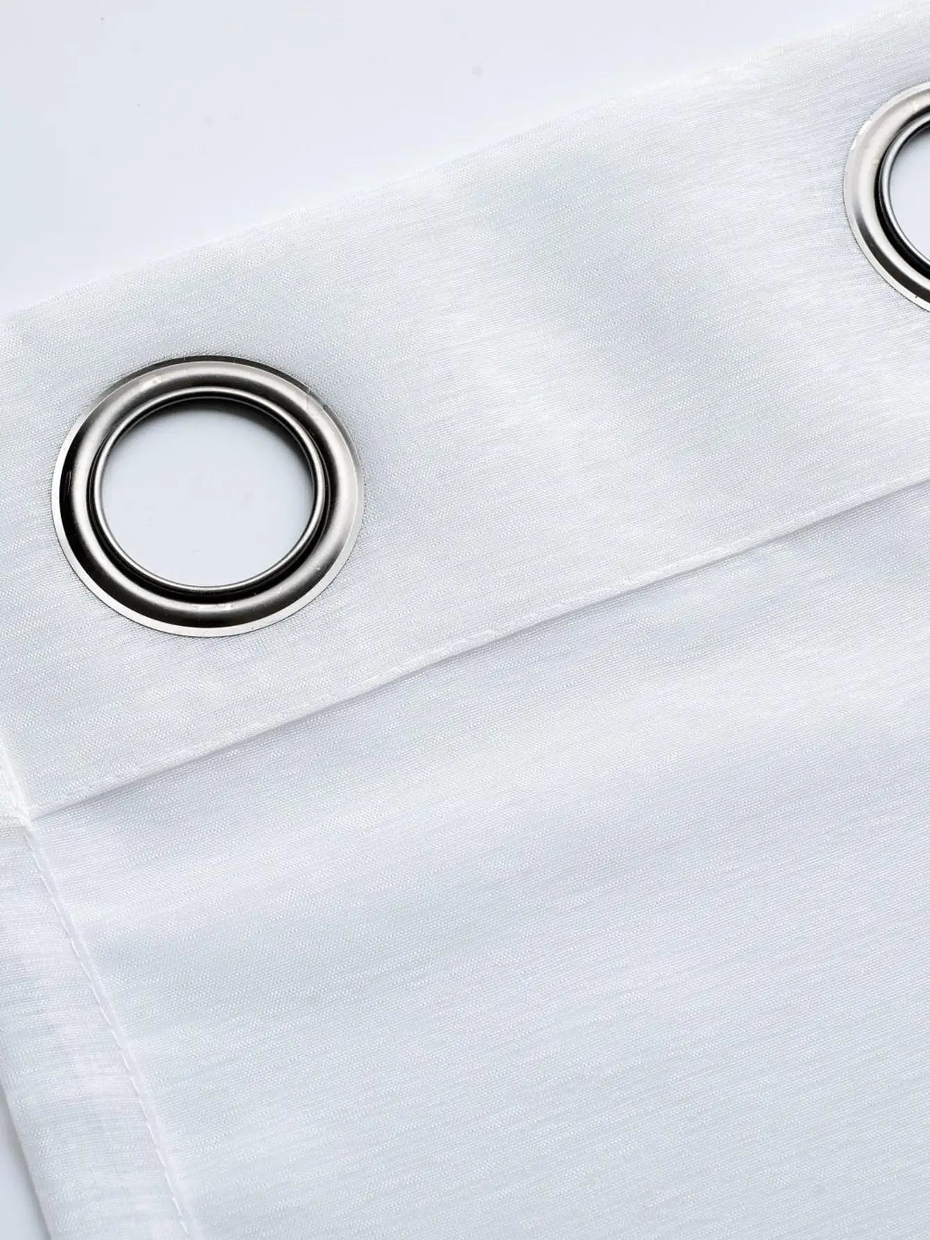 Rideaux voilages d'extérieur blancs non imperméables, rideaux voilages d'intérieur à œillets pour salon, chambre, porche, pergola