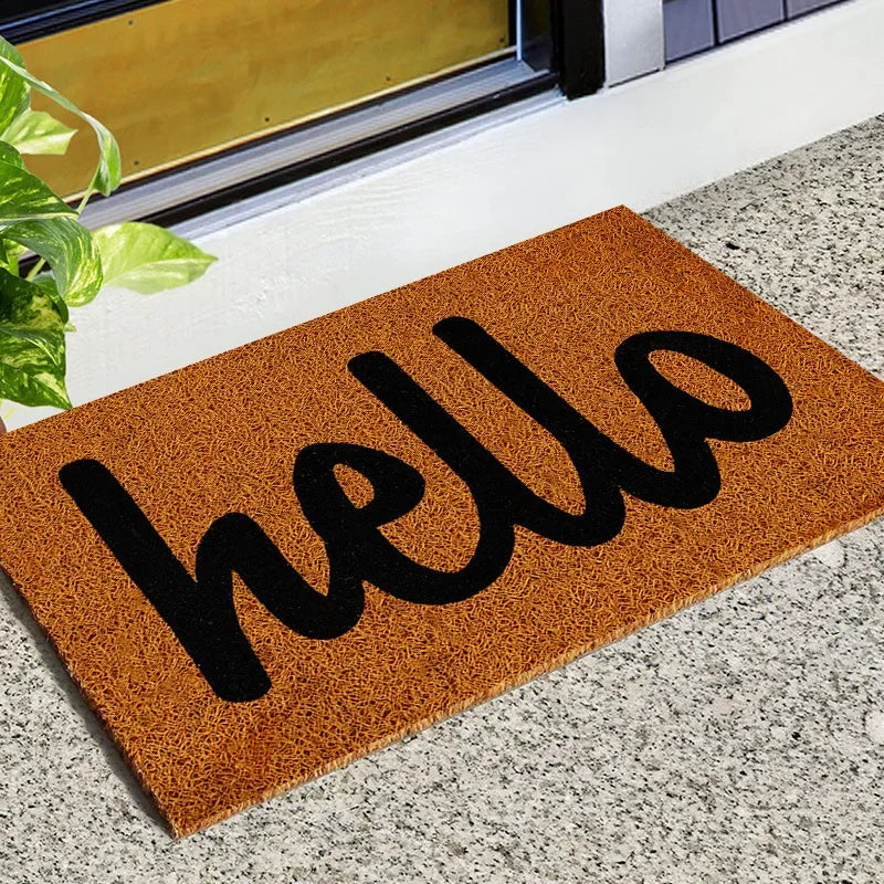 Natural anti-slip outdoor doormat, Elegant entrance