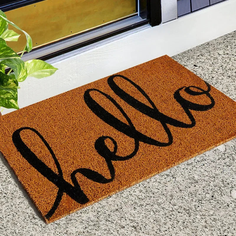 Natural anti-slip outdoor doormat, Elegant entrance