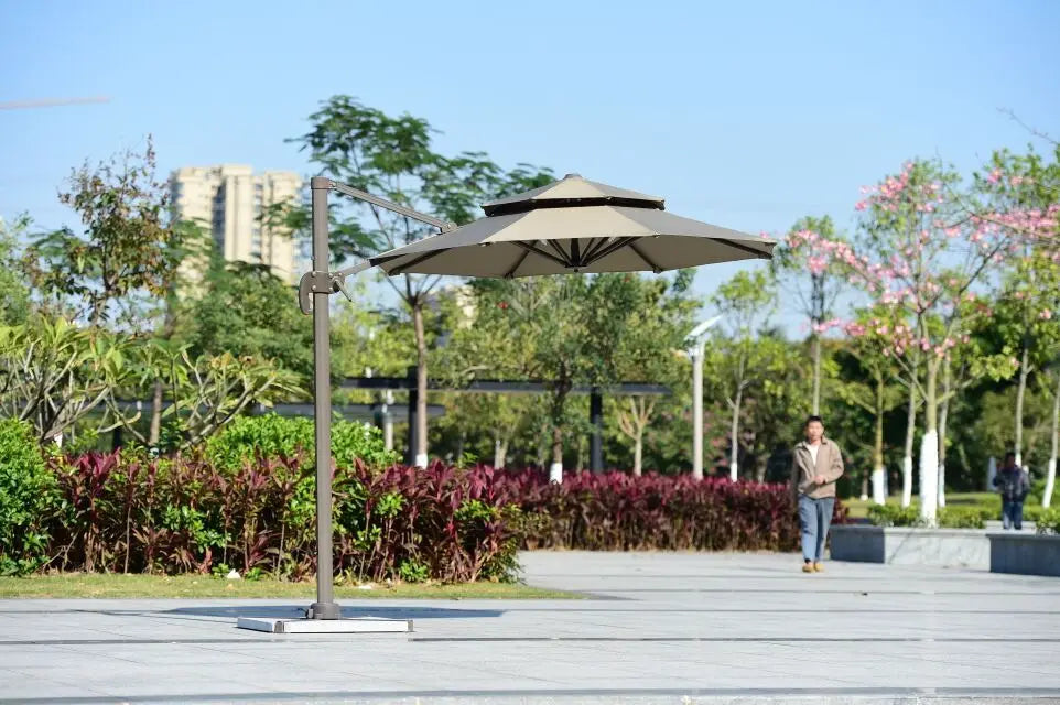 Outdoor Parasol 3m Roman Umbrella Beach Pool Sun Umbrella Courtyard Balcony Guard Pavilion Umbrella Garden Terrace Large Umbrell