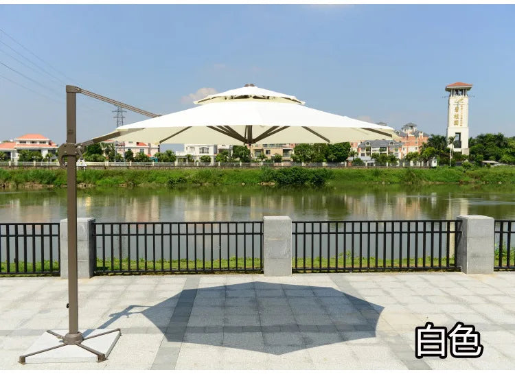 Outdoor Parasol 3m Roman Umbrella Beach Pool Sun Umbrella Courtyard Balcony Guard Pavilion Umbrella Garden Terrace Large Umbrell