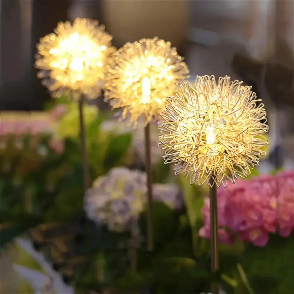 Lampes solaires pissenlit décoratives – blanc chaud ou multicolore