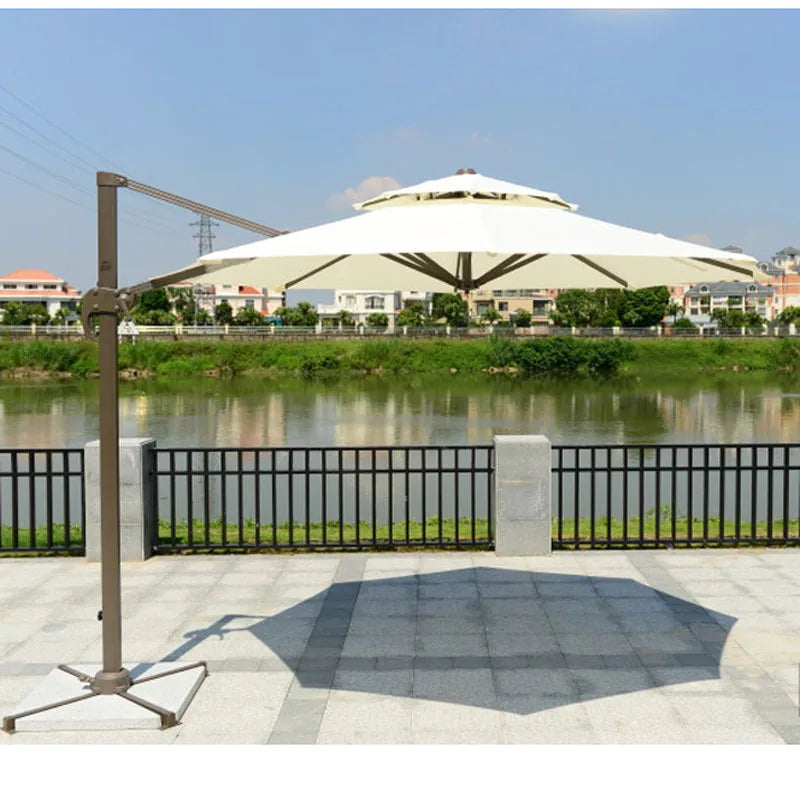 Outdoor Parasol 3m Roman Umbrella Beach Pool Sun Umbrella Courtyard Balcony Guard Pavilion Umbrella Garden Terrace Large Umbrell