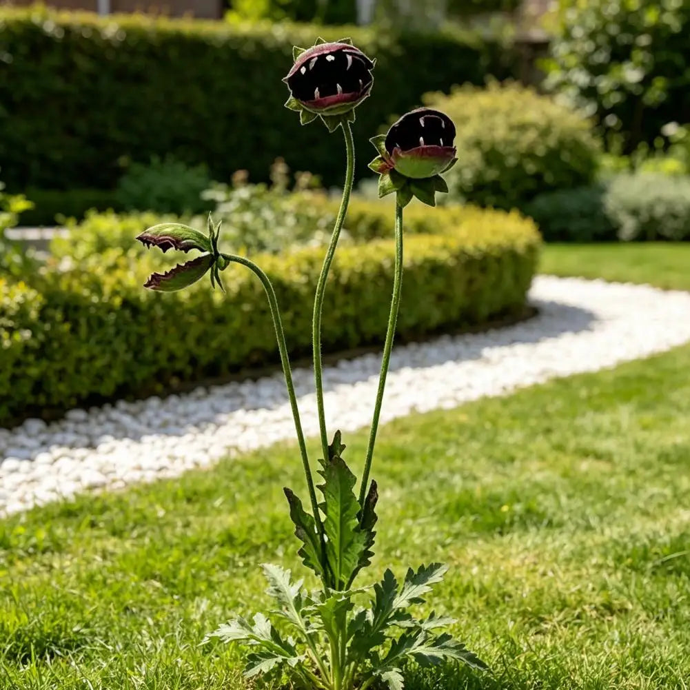Décoration de jardin plante carnivore – sculpture extérieure originale