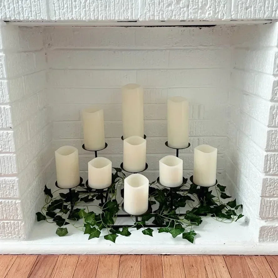 Bougie LED à effet de flamme vacillante, sans flamme réelle, fonctionnant sur piles, lampe à bougie LED électronique pour Noël, mariage, fête et décoration intérieure.