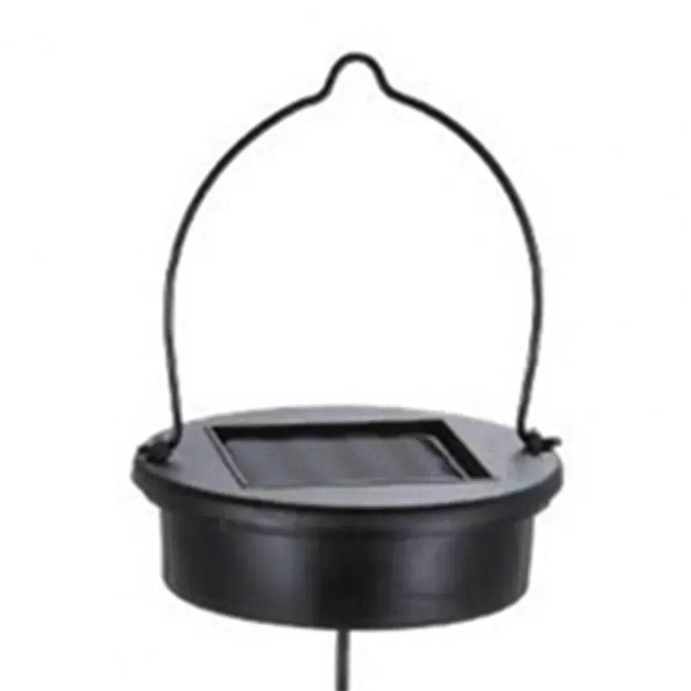 Outdoor Water Drop Shaped Solar Projection Light Waterproof Hollowed-out for Garden Patio Stair Fence Street Landscape Balcony
