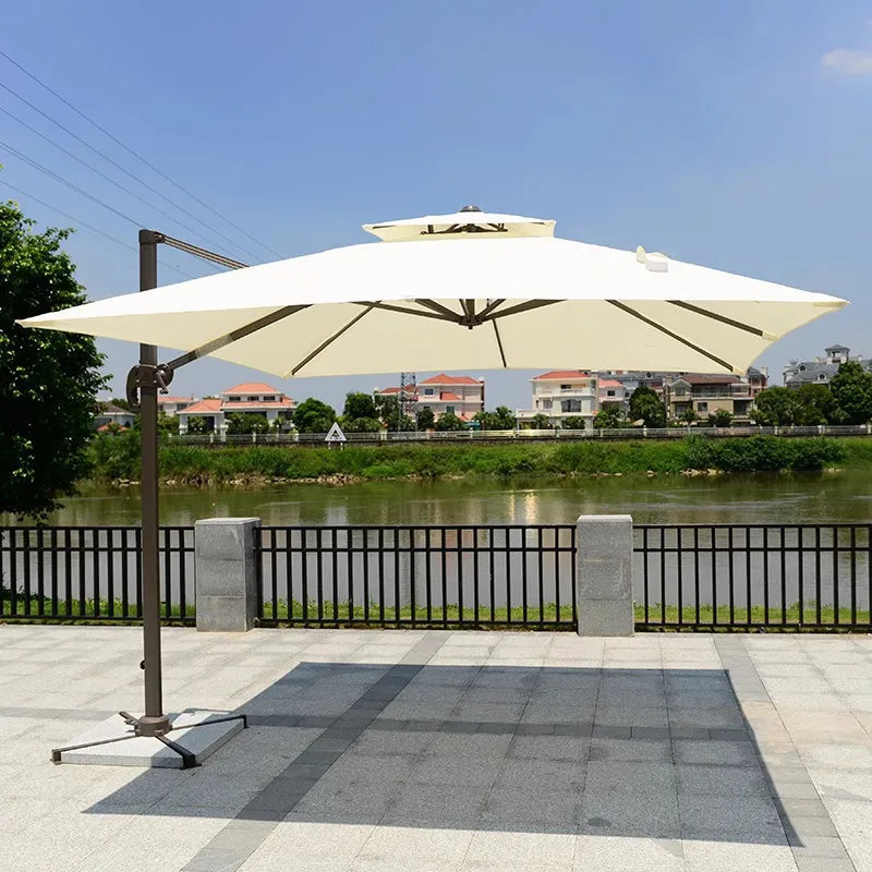 Outdoor Parasol 3m Roman Umbrella Beach Pool Sun Umbrella Courtyard Balcony Guard Pavilion Umbrella Garden Terrace Large Umbrell