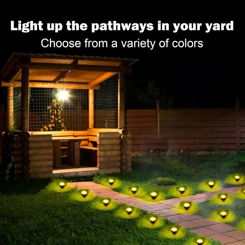 Balises solaires pour allée et jardin – 15 ou 30 DEL, 8 modes