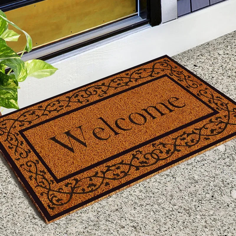 Natural anti-slip outdoor doormat, Elegant entrance