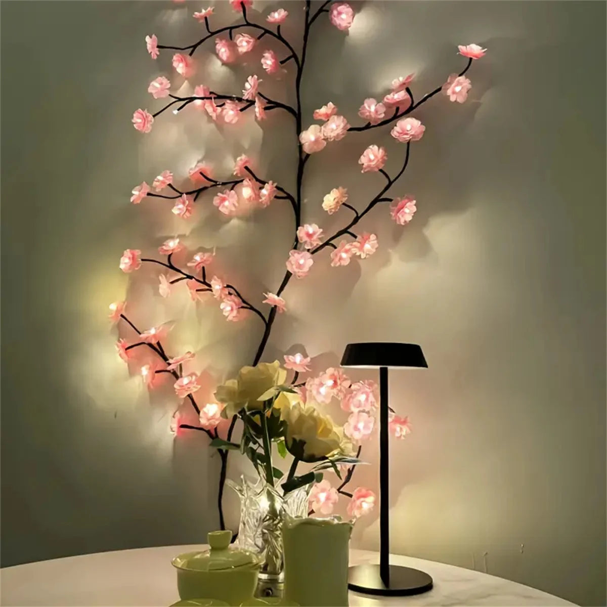 Branches lumineuses fleurs de cerisier – 96 DEL et 8 modes