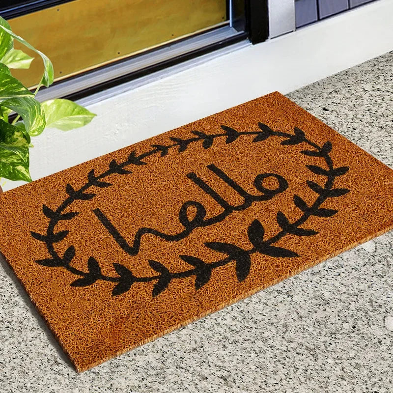 Natural anti-slip outdoor doormat, Elegant entrance