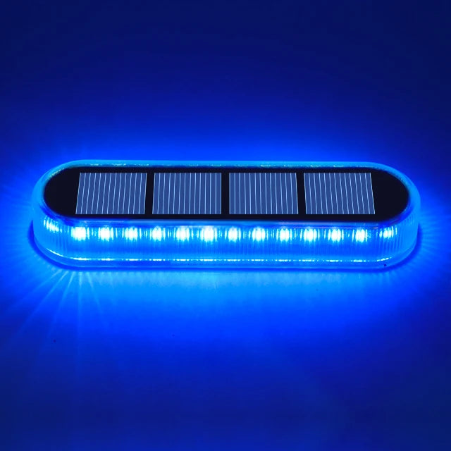 Lampes solaires bleues pour terrasse et escalier – Étanches IP68