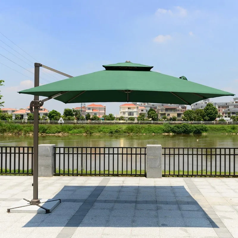 Outdoor Parasol 3m Roman Umbrella Beach Pool Sun Umbrella Courtyard Balcony Guard Pavilion Umbrella Garden Terrace Large Umbrell