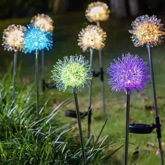 Lampes solaires pissenlit décoratives – blanc chaud ou multicolore