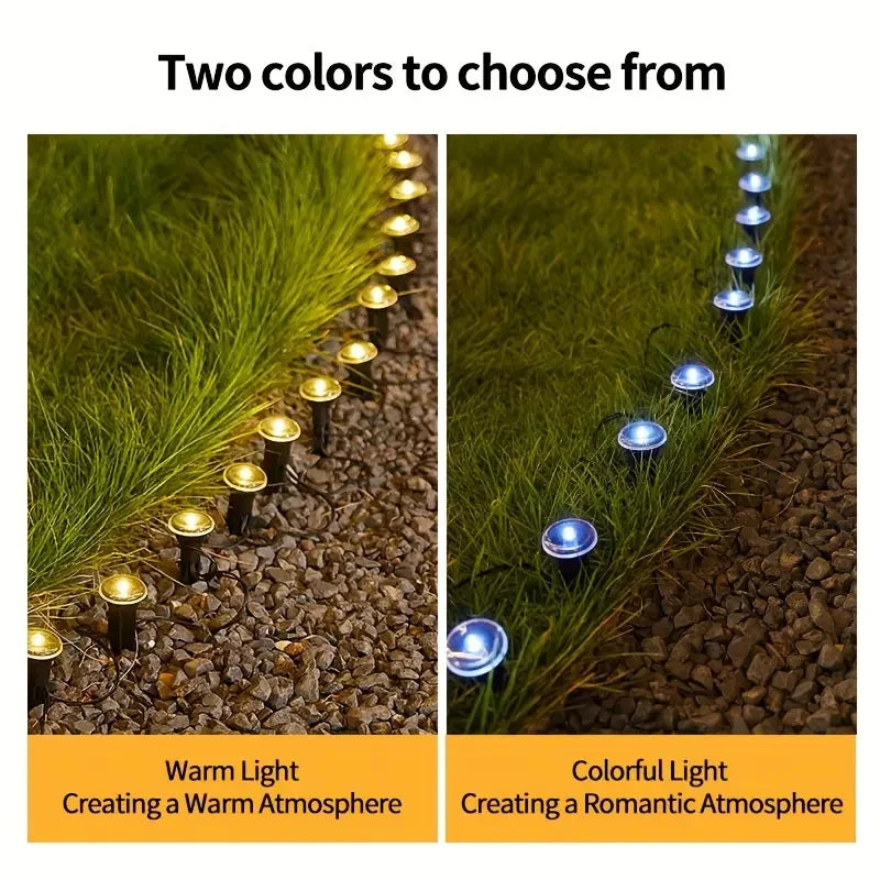 Balises solaires pour allée et jardin – 15 ou 30 DEL, 8 modes