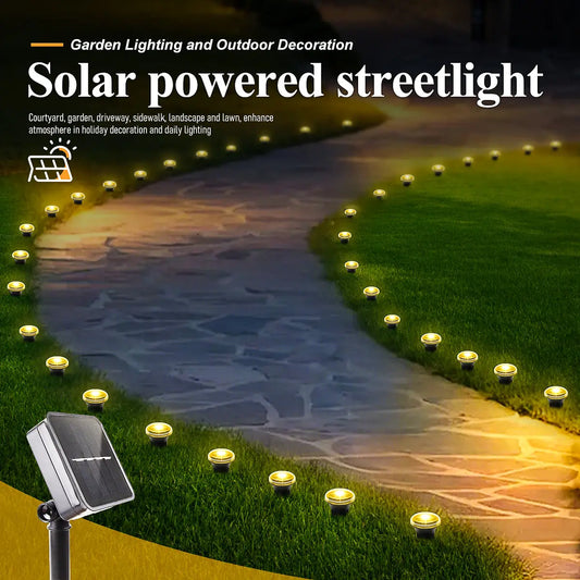 Balises solaires pour allée et jardin – 15 ou 30 DEL, 8 modes