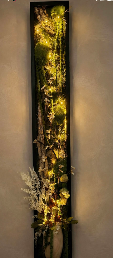 Tableau végétal lumineux.