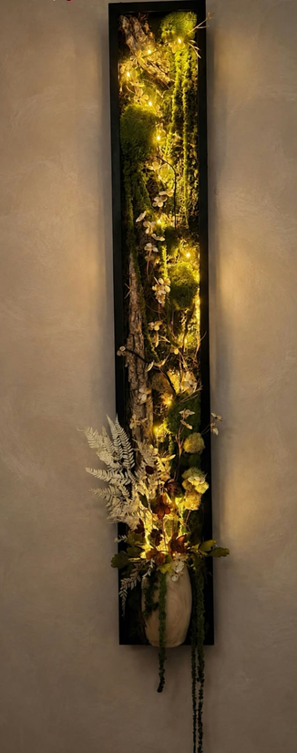 Tableau végétal lumineux.